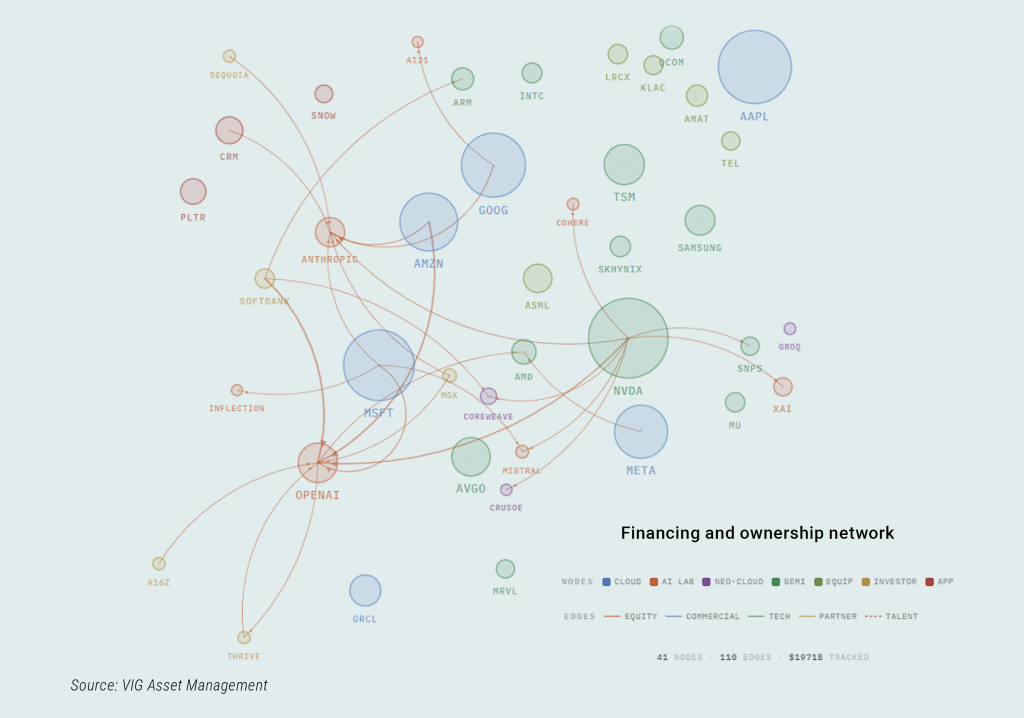 Financing and ownership network